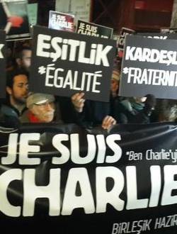 Demonstration nach dem Charlie Hebdo-Anschlag